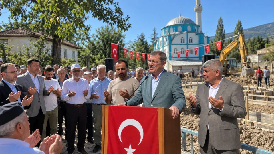 Erbaa Karaağaç Köyü’nde İmam Evi, Aşevi ve Köy Konağının Temeli Atıldı