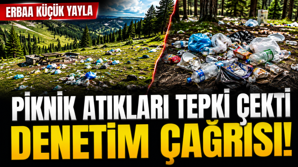 Erbaa Küçük Yayla’da piknik atıkları tepki çekti: Denetim çağrısı