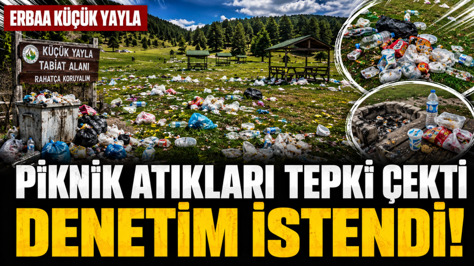 Erbaa Küçük Yayla’da piknik atıkları tepki çekti, denetim istendi