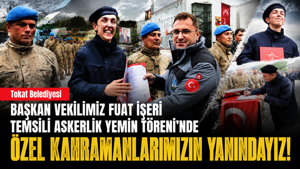 Tokat’ta Engelliler Haftası kapsamında temsili askerlik yemin töreni düzenlendi