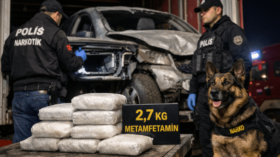 Tokat’ta hasarlı aracın içinden çıkanlar şoke etti: Gizli zulada rekor miktarda uyuşturucu