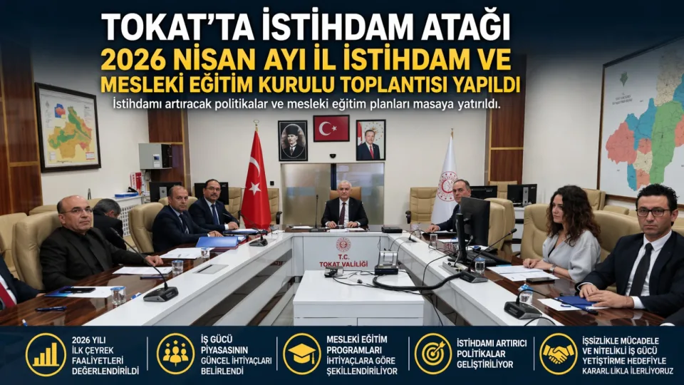 Tokat’ta İstihdam Atağı: 2026 Nisan Ayı İl İstihdam Kurulu Toplantısı Yapıldı