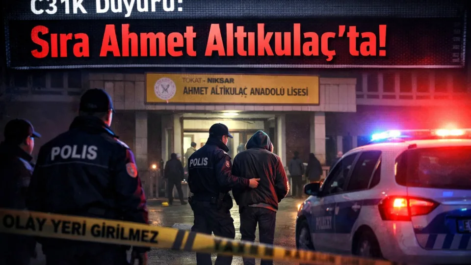 Tokat’ta Lisede Panik: “Sıra Ahmet Altıkulaç’ta” Mesajı Olay Yarattı