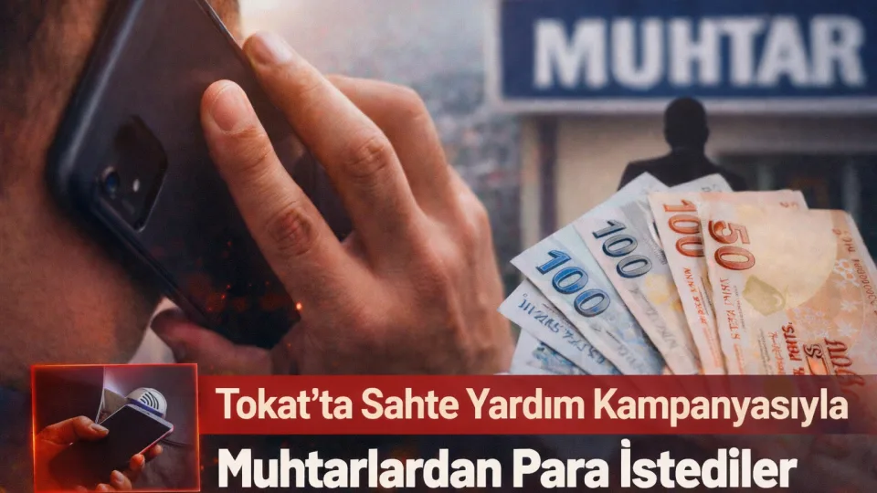 Tokat’ta Muhtarları Hedef Alan Dolandırıcılık: Muhtarın Adını Kullanıp Para İstediler