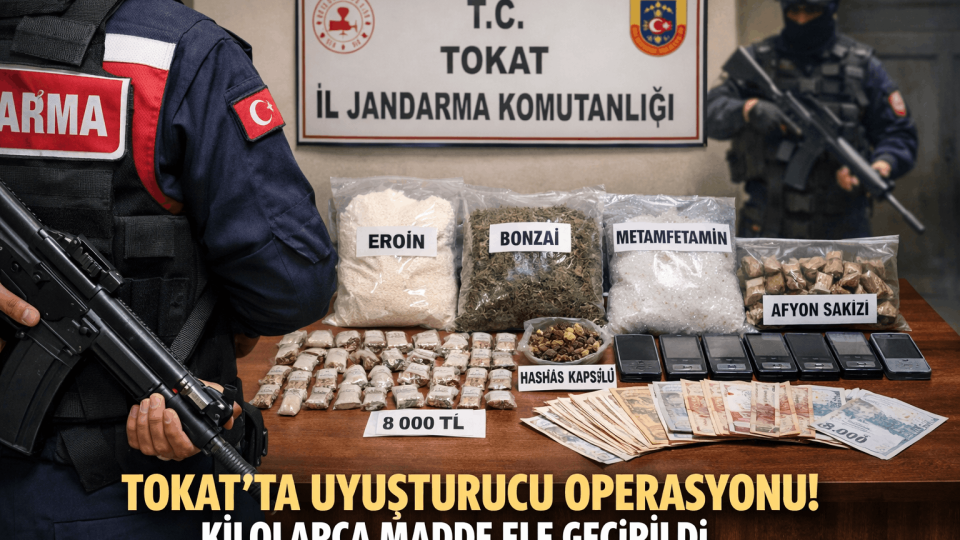 Tokat’ta Şok Operasyon: Evden Kilolarca Uyuşturucu Çıktı