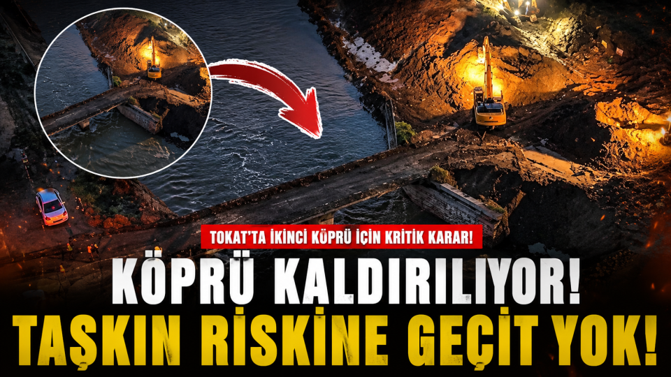 Tokat’ta taşkın tehlikesine karşı Yeni Sanayi Sitesi Köprüsü için kritik adım
