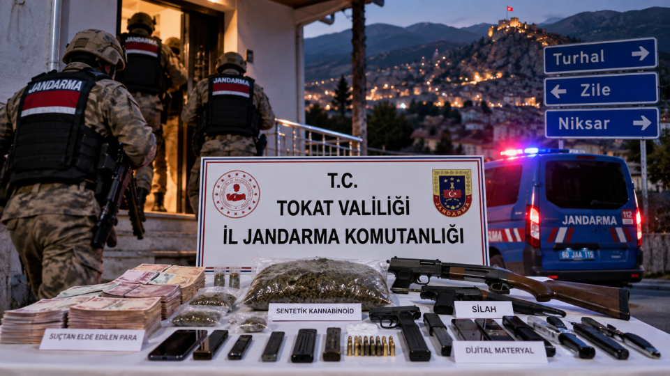 Tokat’ta Üç İlçeye Eş Zamanlı Uyuşturucu Operasyonu: 20 Şüpheli Gözaltına Alındı