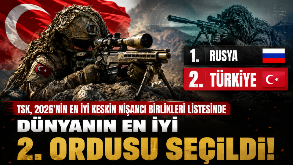 TSK, 2026’nın en iyi keskin nişancı birlikleri sıralamasında ikinci sırada yer aldı